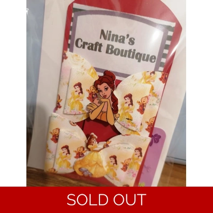 Disney Belle Hair Bow Set